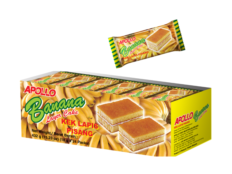APOLLO Banana Flavour Layer Cake - Image 2