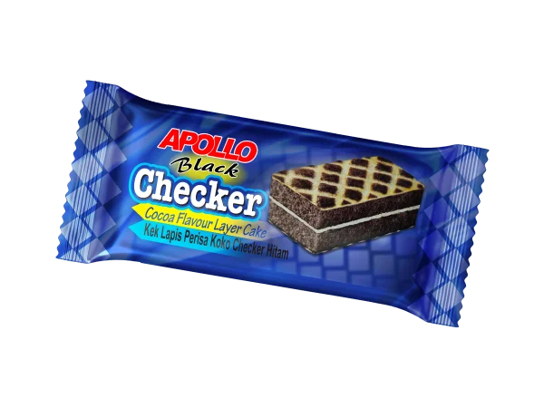 APOLLO Checker Black Cocoa Layer Cake - Single Pack