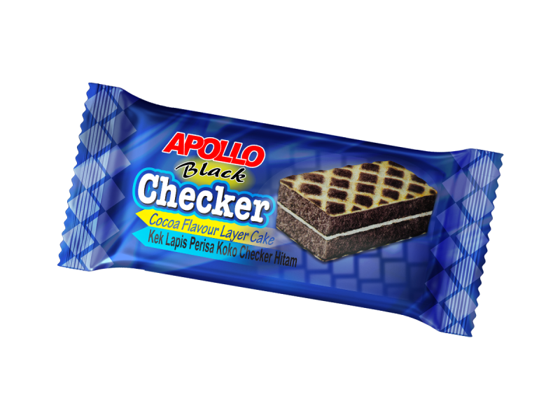 APOLLO Checker Black Cocoa Layer Cake