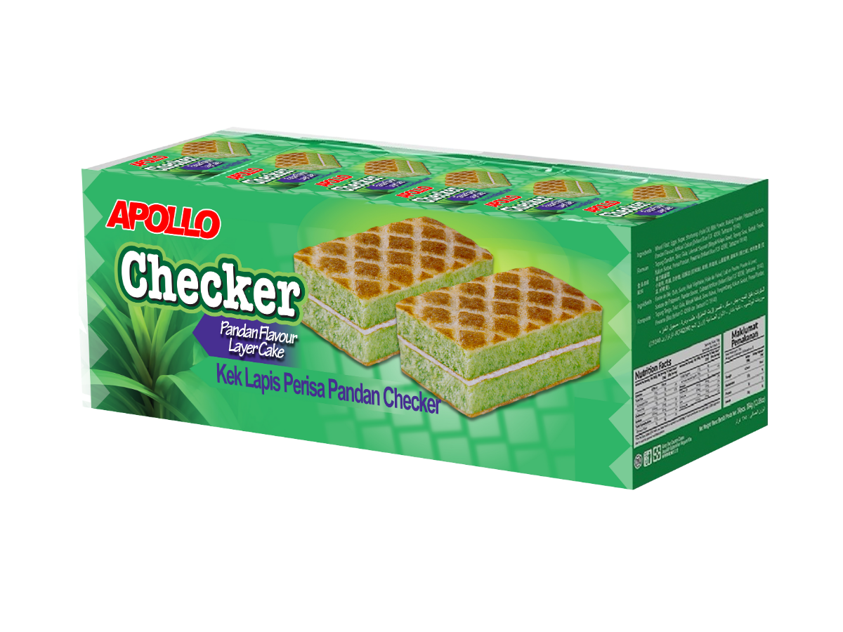 APOLLO Checker Pandan Flavour Layer Cake - Image 3