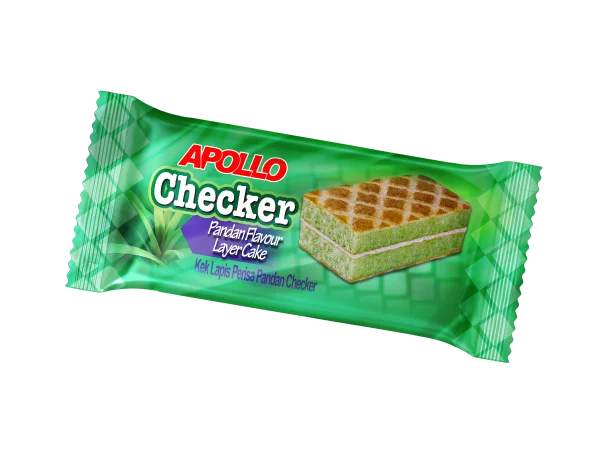 APOLLO Checker Pandan Flavour Layer Cake - Single Pack
