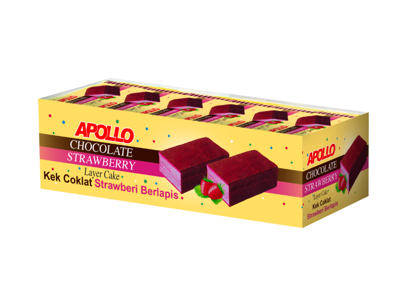 APOLLO Chocolate Strawberry Layer Cake - Image 3