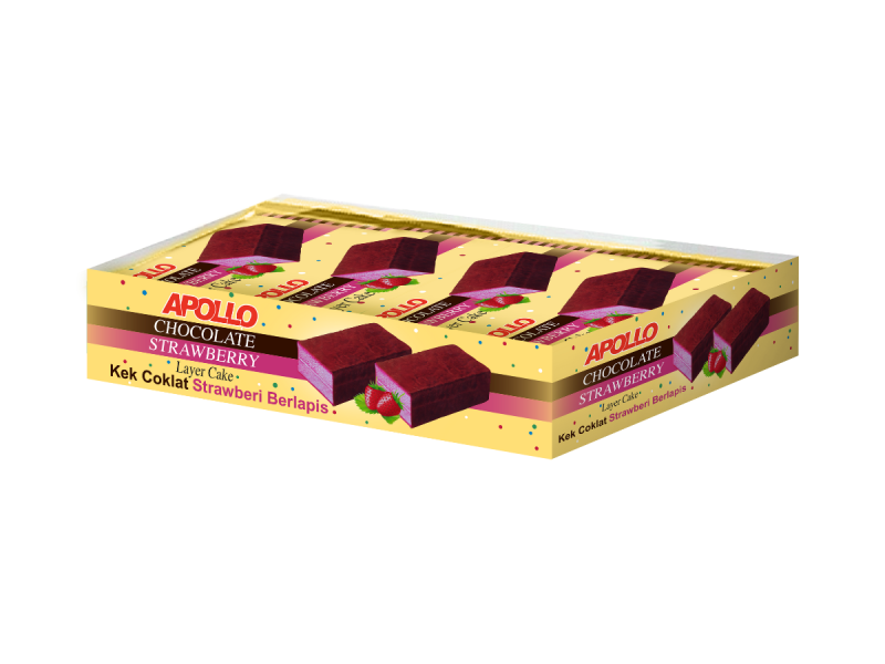 APOLLO Chocolate Strawberry Layer Cake - Image 4