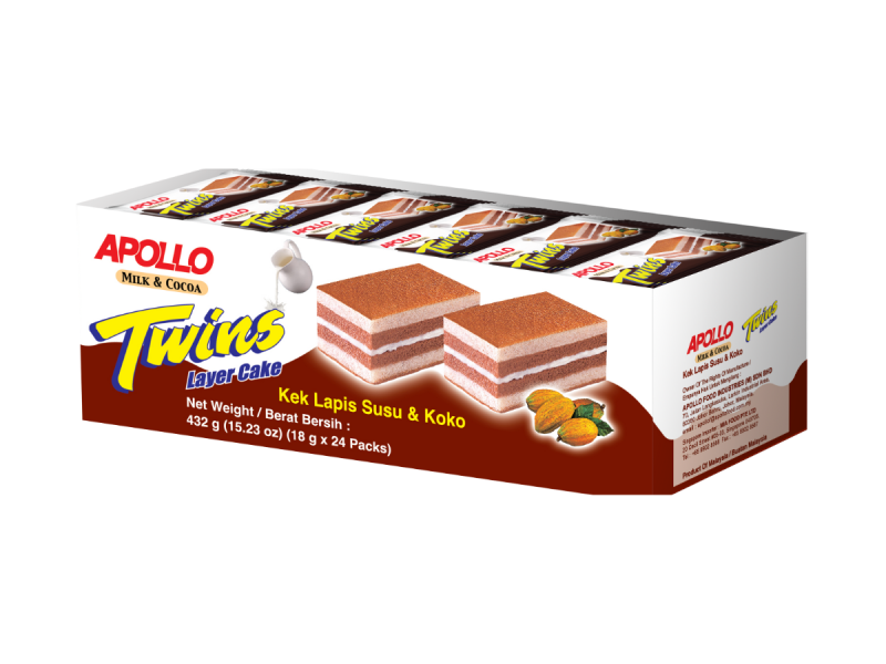 APOLLO Milk & Cocoa Twins Layer Cake - Image 3