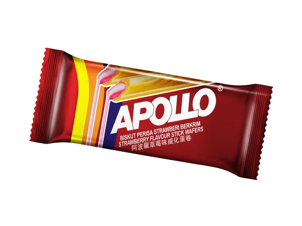 APOLLO Strawberry Flavour Stick Wafer - Single Pack