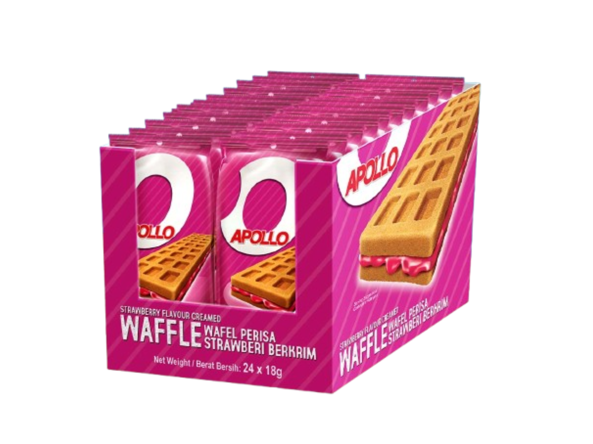 APOLLO Strawberry Flavour Creamed Waffle - Image 3