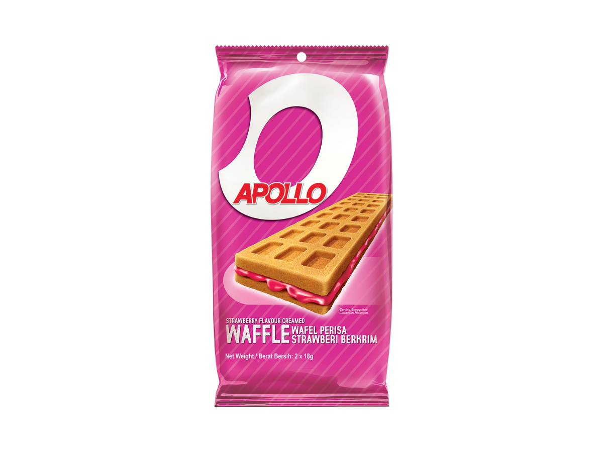 APOLLO Strawberry Flavour Creamed Waffle - Image 4