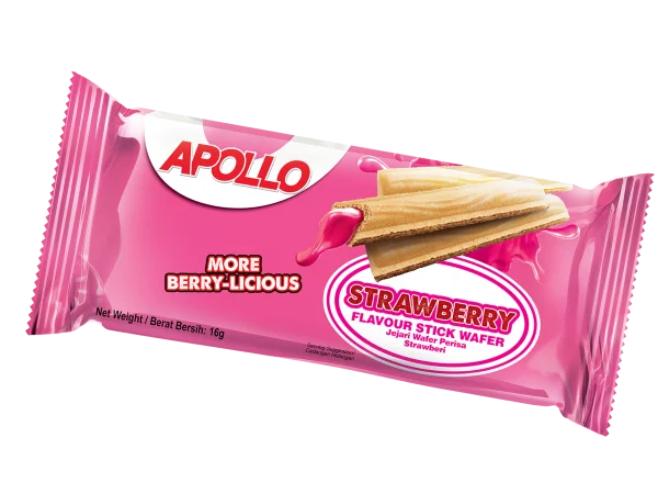 APOLLO Strawberry Flavour Stick Wafer - Single