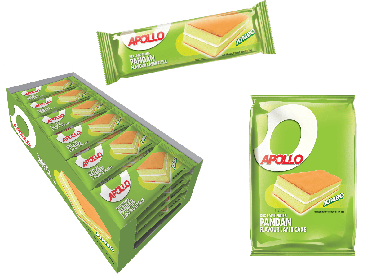 APOLLO Pandan Flavour Layer Cake (Jumbo) - Image 2